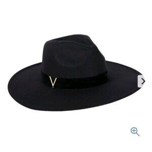 Vince Camuto Women's Floppy Panama Hat Black